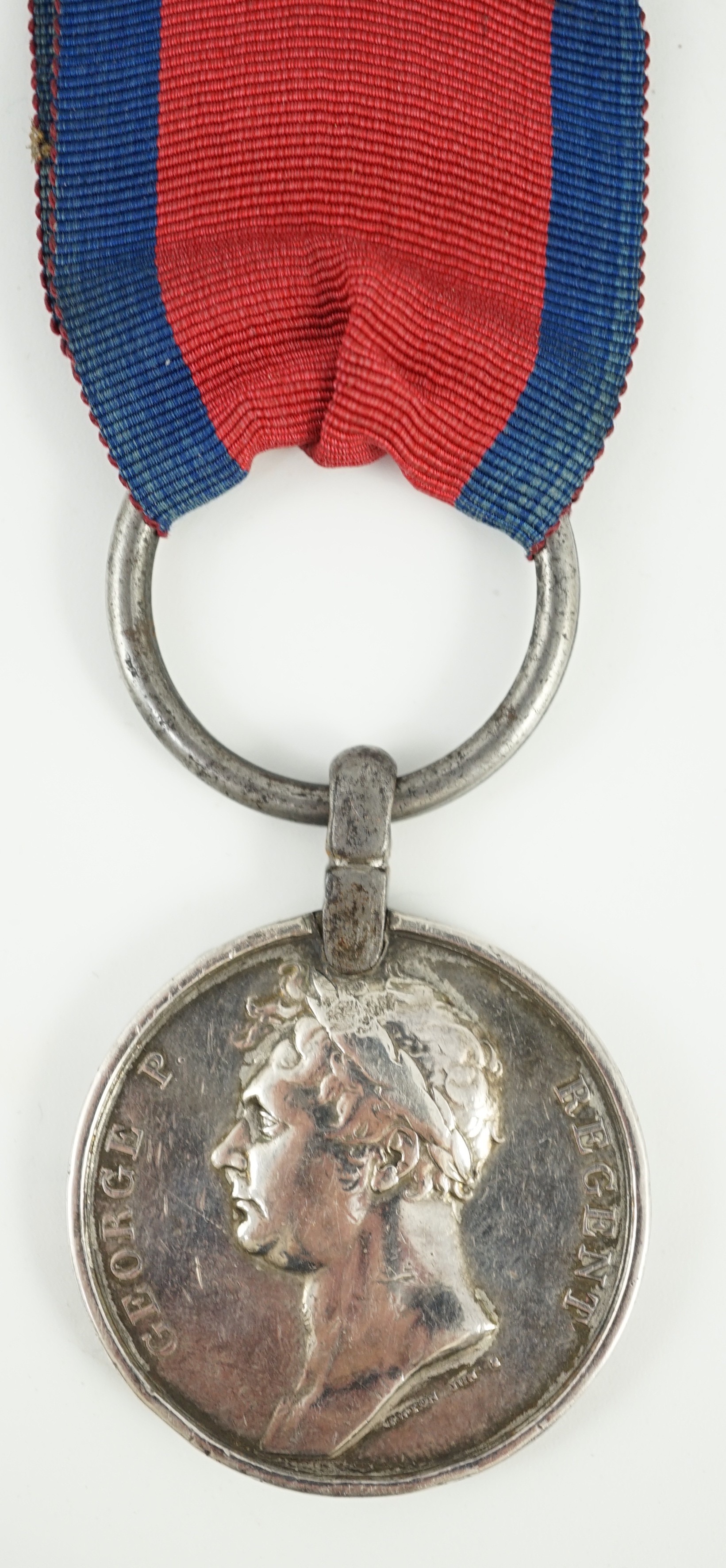 British campaign medals, Waterloo medal impressed Henry Weber 2nd Batt. 59th Reg. Foot
